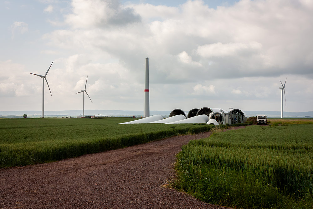 Temporäre Zuwegung im Windpark Temporäre Zuwegung im Windpark
